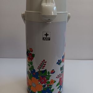 Apollo Airpot 1.9L liter White And Korean Flower Hot And Cold Vaccum Carafe